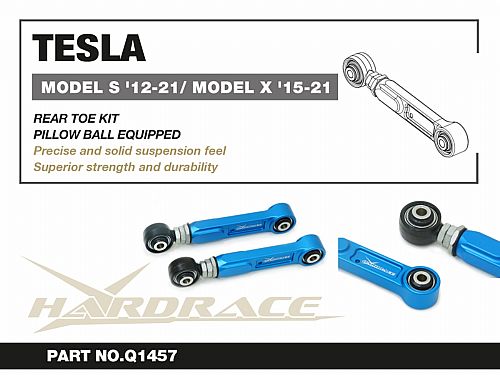 Задние рычаги схождения регулируемые HardRace для TESLA Model S 1 поколение 2012-2020 (на ШС), HRQ1457 Задние рычаги схождения регулируемые HardRace для TESLA Model S 1 поколение 2012-2020 (на ШС), HRQ1457