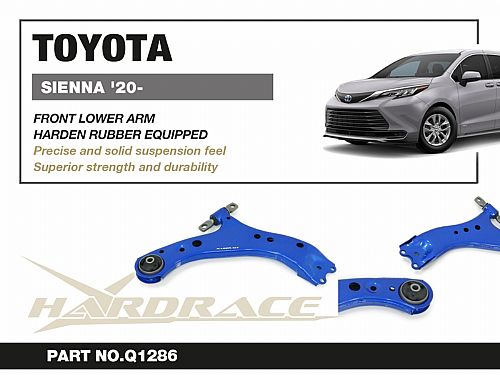 Передние нижние рычаги HardRace для TOYOTA SIENNA 4th XL40 2021- (на сайлентблоках), HRQ1286 Передние нижние рычаги HardRace для TOYOTA SIENNA 4th XL40 2021- (на сайлентблоках), HRQ1286 — фото 2