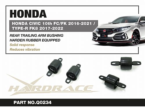 Сайлентблок заднего продольного рычага HardRace для HONDA CIVIC 10th FC/FK 2016-2021, HRQ0234