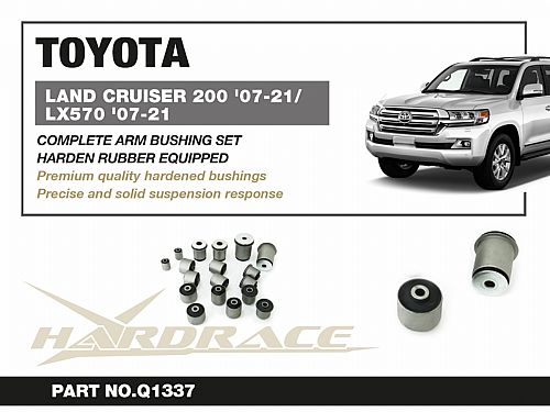 Полный комплект сайлентблоков HardRace для LEXUS LX 3rd J200 2007-2021, HRQ1337 Полный комплект сайлентблоков HardRace для LEXUS LX 3rd J200 2007-2021, HRQ1337 — фото 2