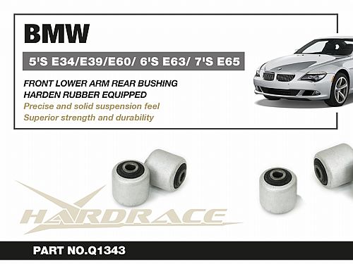 Сайлентблок переднего нижнего и заднего рычага HardRace для BMW 5 Серия E39 1995-2004, HRQ1343 Сайлентблок переднего нижнего и заднего рычага HardRace для BMW 5 Серия E39 1995-2004, HRQ1343