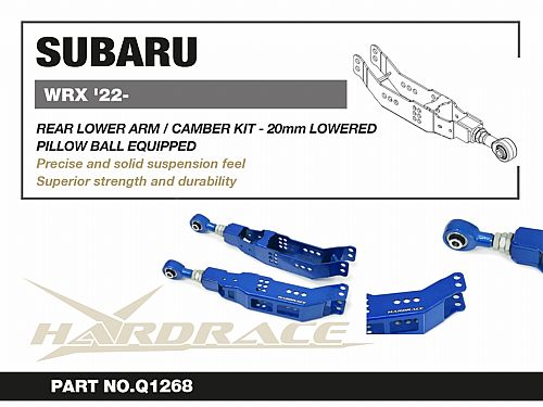 Задние нижние развальные рычаги HardRace для SUBARU BRZ ZC6 2012-2021 (на ШС), HRQ1268 Задние нижние развальные рычаги HardRace для SUBARU BRZ ZC6 2012-2021 (на ШС), HRQ1268
