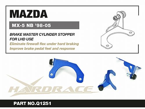 Стопор главного тормозного цилиндра HardRace для MAZDA MX-5 MIATA 2nd NB 1999-2005, HRQ1251 Стопор главного тормозного цилиндра HardRace для MAZDA MX-5 MIATA 2nd NB 1999-2005, HRQ1251