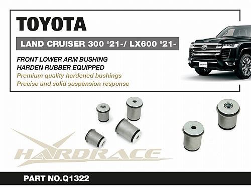 Сайлентблок переднего нижнего рычага HardRace для TOYOTA LAND CRUISER J300 2021-, HRQ1322 Сайлентблок переднего нижнего рычага HardRace для TOYOTA LAND CRUISER J300 2021-, HRQ1322