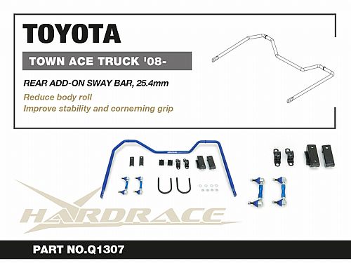 Задний стабилизатор HardRace для TOYOTA Town Ace 5 поколение 2008-, HRQ1307
