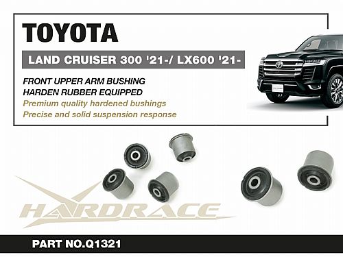 Сайлентблок переднего верхнего рычага HardRace для TOYOTA LAND CRUISER J300 2021-, HRQ1321 Сайлентблок переднего верхнего рычага HardRace для TOYOTA LAND CRUISER J300 2021-, HRQ1321