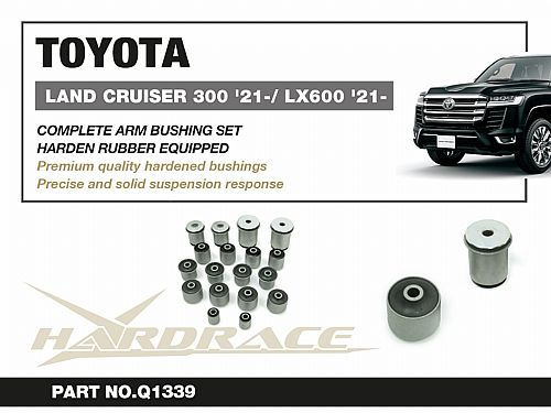 Полный комплект сайлентблоков HardRace для TOYOTA LAND CRUISER J300 2021-, HRQ1339 Полный комплект сайлентблоков HardRace для TOYOTA LAND CRUISER J300 2021-, HRQ1339