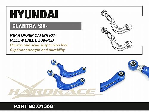 Задние верхние развальные рычаги HardRace для HYUNDAI ELANTRA 7th 2020- (на ШС), HRQ1368 Задние верхние развальные рычаги HardRace для HYUNDAI ELANTRA 7th 2020- (на ШС), HRQ1368