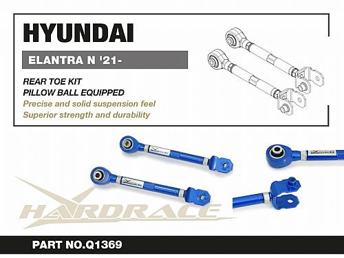 Задние рычаги схождения регулируемые HardRace для HYUNDAI ELANTRA 7th 2020- (на ШС), HRQ1369