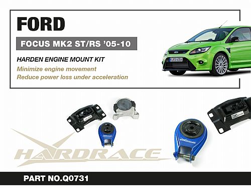 Опора двигателя HardRace для FORD FOCUS MK2 2005-2011, HRQ0731