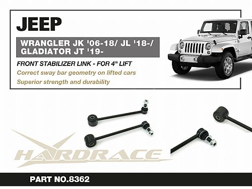Передняя тяга/стойка стабилизатора HardRace для JEEP WRANGLER JK 2006-2018, HR8362