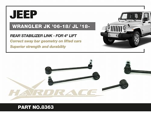 Задняя тяга/стойка стабилизатора HardRace для JEEP WRANGLER JK 2006-2018, HR8363 Задняя тяга/стойка стабилизатора HardRace для JEEP WRANGLER JK 2006-2018, HR8363