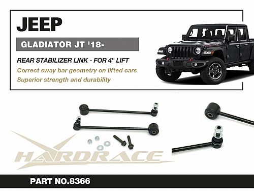 Задняя тяга/стойка стабилизатора HardRace для JEEP GLADIATOR JT 2019-, HR8366 Задняя тяга/стойка стабилизатора HardRace для JEEP GLADIATOR JT 2019-, HR8366