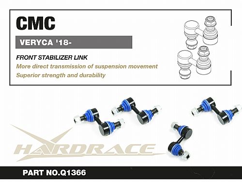 Передняя тяга/стойка стабилизатора HardRace для CMC VERYCA 1 поколение 2018-, HRQ1366 Передняя тяга/стойка стабилизатора HardRace для CMC VERYCA 1 поколение 2018-, HRQ1366