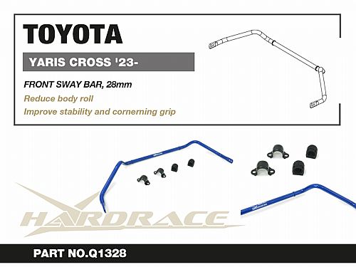 Передний стабилизатор HardRace для TOYOTA YARIS CROSS 1 поколение 2023-, HRQ1328 Передний стабилизатор HardRace для TOYOTA YARIS CROSS 1 поколение 2023-, HRQ1328