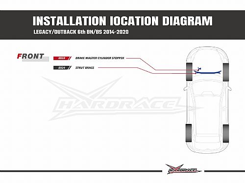Стопор главного тормозного цилиндра HardRace для SUBARU LEGACY 6th 2014-2020, HR8818 Стопор главного тормозного цилиндра HardRace для SUBARU LEGACY 6th 2014-2020, HR8818