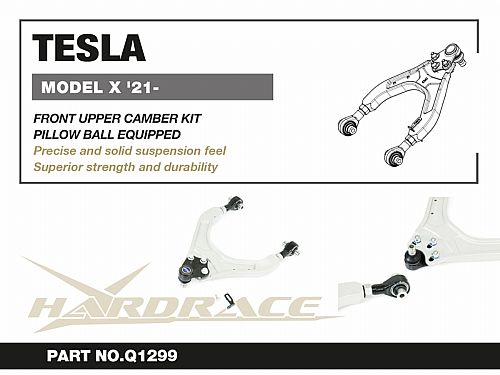 Передние верхние развальные рычаги HardRace для TESLA Model X 1 поколение 2021- (на ШС), HRQ1299 Передние верхние развальные рычаги HardRace для TESLA Model X 1 поколение 2021- (на ШС), HRQ1299