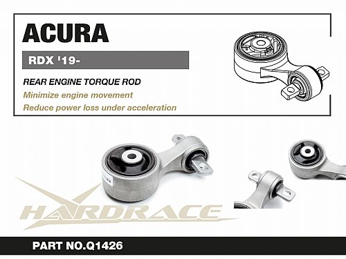 Задняя опора двигателя HardRace для ACURA RDX 3rd TC1/2 2019-, HRQ1426 Задняя опора двигателя HardRace для ACURA RDX 3rd TC1/2 2019-, HRQ1426
