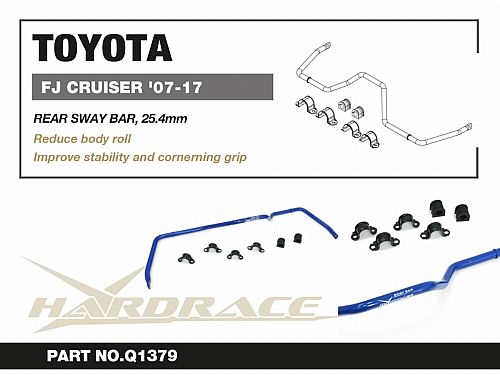 Задний cтабилизатор HardRace для TOYOTA FJ CRUISER 1 поколение 2006-2022, HRQ1379 Задний cтабилизатор HardRace для TOYOTA FJ CRUISER 1 поколение 2006-2022, HRQ1379