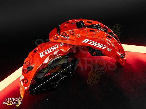 Усиленные тормоза ACURA MDX 3 (2013-2020) ICOOH IC52 (355*32мм) 6 поршней, передняя ось, красный — фото 3
