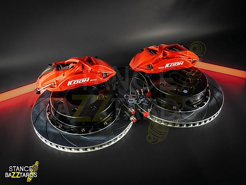 Тормозная тюнинг-система HUMMER H2 1 поколение (2002-2009) ICOOH X42, (380*28mm, Фиксированный, Насечки), поршней: 4, задняя ось, цвет: Красный X42-1447-R-03-0C-01-02-08-05-00-02