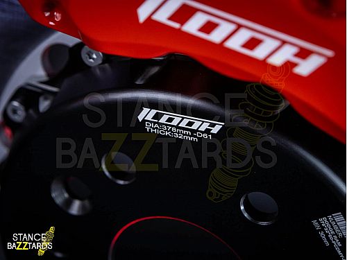 Тормозная тюнинг-система RAM 1500 V (DT) (2018-2024) ICOOH D61, (378*32mm,Фиксированный,Насечки), поршней: 6, передняя ось, цвет: Красный, D61-728-R-03-0B-01-02-0E-0F-00-02 Тормозная тюнинг-система RAM 1500 V (DT) (2018-2024) ICOOH D61, (378*32mm,Фиксированный,Насечки), поршней: 6, передняя ось, цвет: Красный, D61-728-R-03-0B-01-02-0E-0F-00-02