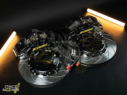 Тормозная тюнинг система ACURA MDX 3 поколение (2013-2020) ICOOH IC52 (355*32mm, Фиксированный, Насечки) цвет: Черный, поршней: 6, передняя ось, IC52-43-B-03-07-01-02-0D-04-00-02
