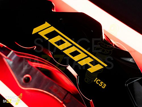 Тормозная тюнинг-система BMW 3 Серия E90/E91/E92/E93 (2004-2013) ICOOH IC51 (355*32mm, Фиксированный, Насечки), поршней: 6, передняя ось, цвет: Черный IC51-456-B-03-07-01-02-0D-04-00-02