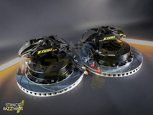 Тормозная тюнинг система Mercedes-Benz V-Класс II (W447) (2014-2024) ICOOH X42 (355*28mm, Фиксированный, Насечки) цвет: Черный, поршней: 4, задняя ось, X42-2020-B-03-16-01-02-09-05-00-02