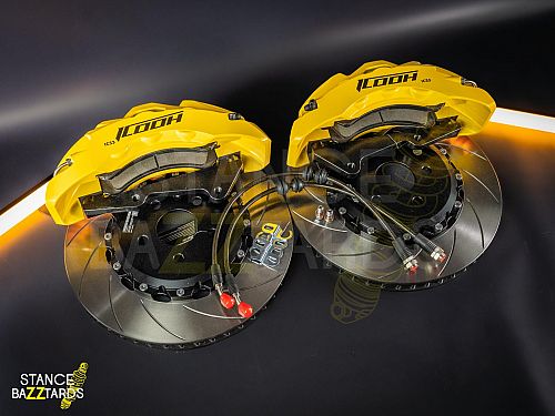 Тормозная тюнинг система MAZDA 6 III (GJ) (2012-2024) ICOOH IC5 (362*32mm, Фиксированный, Насечки) цвет: Желтый, поршней: 6, передняя ось, IC5-1888-Y-03-1B-01-02-0A-04-00-02