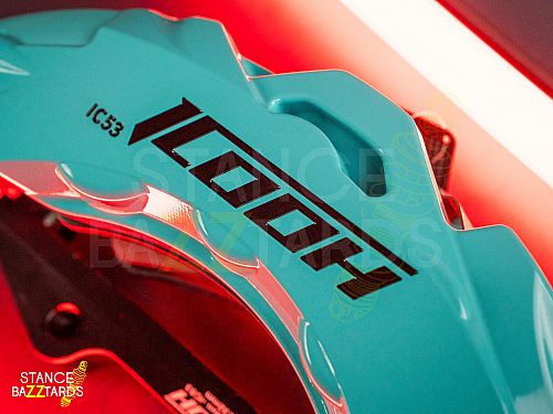 Усиленные тормоза Geely Preface 1 (2020-2024) ICOOH IC53 (355*32мм) 6 поршней, передняя ось, бирюзовый — фото 9