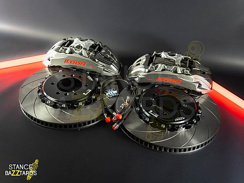 Тормозная тюнинг система Tank 500 1 поколение (2021-2024) ICOOH IC62 (410*36mm, Фиксированный, Насечки) цвет: Серый, поршней: 6, передняя ось, IC62-2745-G-03-15-01-02-0D-01-00-02