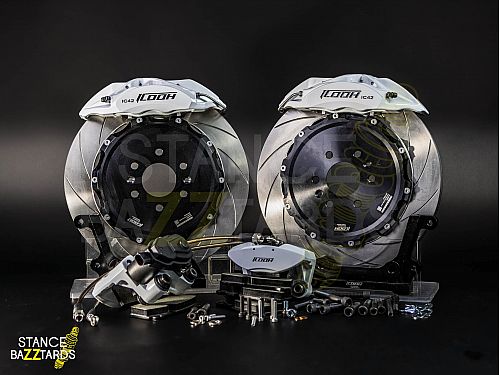 Тормозная тюнинг-система RAM 1500 V (DT) (2018-2024) ICOOH X42, (380*28mm, Фиксированный, Насечки), поршней: 4, задняя ось, цвет: Белый X42-728-W-03-0C-01-02-0A-05-02-02