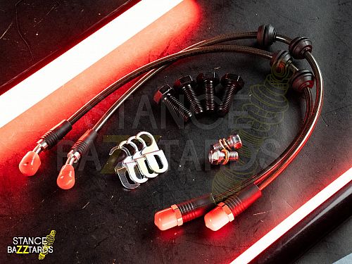 Тормозная тюнинг-система TOYOTA Sequoia 2 поколение (2008-2021) ICOOH IC61, (410*36mm, Фиксированный, Насечки), поршней: 6, передняя ось, цвет: Красный IC61-776-R-03-15-01-02-0A-01-00-02