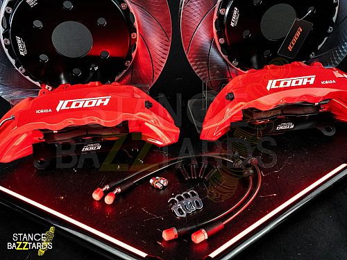 Тормозная тюнинг-система TOYOTA Tundra 2 поколение (2007-2021) ICOOH IC61, (410*36mm, Фиксированный, Насечки), поршней: 6, передняя ось, цвет: Красный IC61-776-R-03-15-01-02-0A-01-00-02 Тормозная тюнинг-система TOYOTA Tundra 2 поколение (2007-2021) ICOOH IC61, (410*36mm, Фиксированный, Насечки), поршней: 6, передняя ось, цвет: Красный IC61-776-R-03-15-01-02-0A-01-00-02