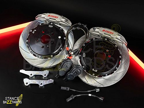 Тормозная тюнинг-система LiXiang L7 1 поколение (2023-2024) ICOOH DT48, (380*28mm, Фиксированный, Насечки), поршней: 4, задняя ось, цвет: Серый DT48-E20-G-03-0C-01-02-09-1A-02-02