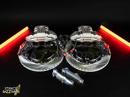 Тормозная тюнинг система TOYOTA CAMRY XV70 (2017-2024) ICOOH DT48 (355*28mm, Фиксированный, Насечки) цвет: Серый, поршней: 4, задняя ось, DT48-752-G-03-16-01-02-08-1B-00-02