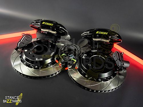 Тормозная тюнинг система ZEEKR 001 1 поколение (2021-2024) ICOOH DT48 (380*28mm, Фиксированный, Насечки) цвет: Черный, поршней: 4, задняя ось, DT48-E001-B-03-0C-01-02-09-1B-02-02