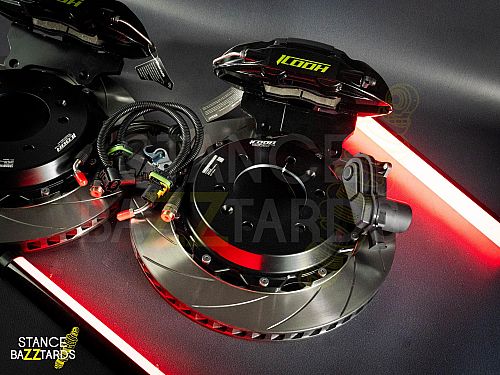Тормозная тюнинг система ZEEKR 009 1 поколение (2022-2024) ICOOH DT48 (380*28mm, Фиксированный, Насечки) цвет: Черный, поршней: 4, задняя ось, DT48-E001-B-03-0C-01-02-09-1B-02-02