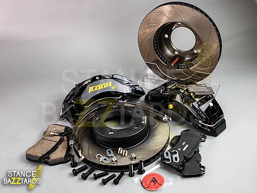 Тормозная тюнинг-система TOYOTA LAND CRUISER J200 (2007-2021) ICOOH DM61, (355*32mm, Моноблок, Насечки), поршней: 6, передняя ось, цвет: Черный DM61-776-B-03-07-01-03-0A-03-00-02