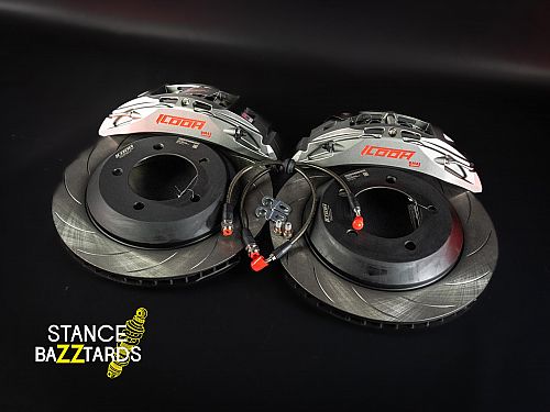 Тормозная тюнинг-система TOYOTA LAND CRUISER J200 (2007-2021) ICOOH DM41, (360*28mm, Моноблок, Насечки), задняя ось, цвет: Серый, DM41-776-G-03-1A-01-03-08-13-00-02