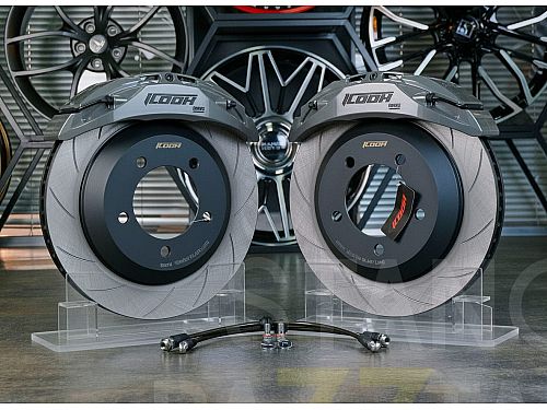 Тормозная тюнинг-система TOYOTA LAND CRUISER J200 (2007-2021) ICOOH DM41, (360*28mm, Моноблок, Насечки), задняя ось, цвет: Серый, DM41-776-G-03-1A-01-03-08-13-00-02