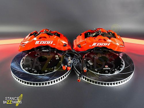 Тормозная тюнинг система Tank 300 1 поколение (2021-2024) ICOOH IC51 (355*32mm, Фиксированный, Насечки) цвет: Красный, поршней: 6, передняя ось, IC51-J48-R-03-07-01-02-09-04-00-02