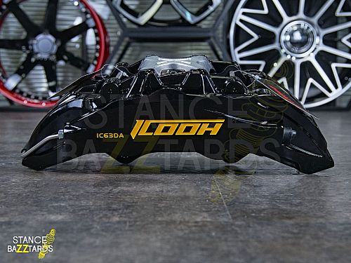 Тормозная тюнинг-система Mercedes-Benz V-Класс II (W447) (2014-2024) ICOOH IC62, (380*34mm, Фиксированный, Насечки), поршней: 6, передняя ось, цвет: Черный IC62-2020-B-03-0D-01-02-0F-01-00-02