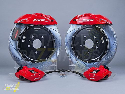 Тормозная тюнинг система GAC GS8 2 поколение (2021-2024) ICOOH X42 (380*28mm, Фиксированный, Насечки) цвет: Красный, поршней: 4, задняя ось, X42-1168-R-03-0C-01-02-07-05-02-02