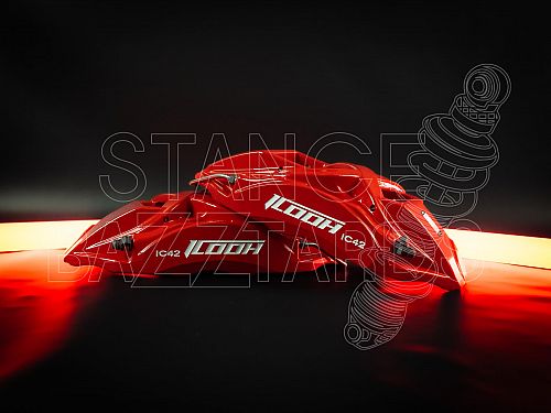 Суппорта тормозные (пара) 4 поршней ICOOH для системы X42, X42R