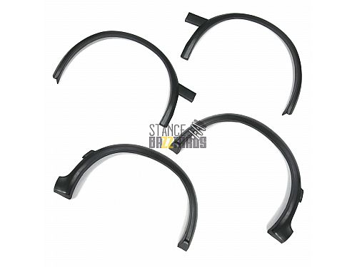 Фендеры (накладки на арки) JOM Volkswagen Golf 2 поколение (MK2) (19E) (1987-1991), черные, ABS-пластик, 4 части, 191853001