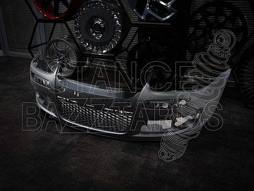 Бампер передний JOM Volkswagen Golf 5 поколение (MK5) (1K) (2003-2009) в спорт стиле (Sport Look), вкл сотовую сетку (кроме Sportline) (совместим с противотуманками арт 82877), 1K1807103JTI