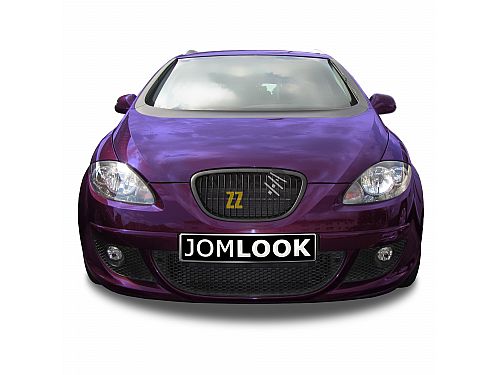 Решетка радиатора без значка JOM Seat Altea 5P (2004-2009) дорестайлинг, черная (ABS пластик), 1P853653JOE