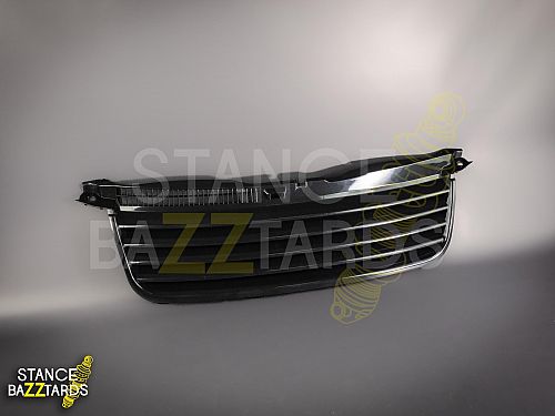 Решетка радиатора без значка JOM Volkswagen Passat B5.5 (B5+, 3BG) (2000-2005) черная (ABS пластик), 3BG853653OE
